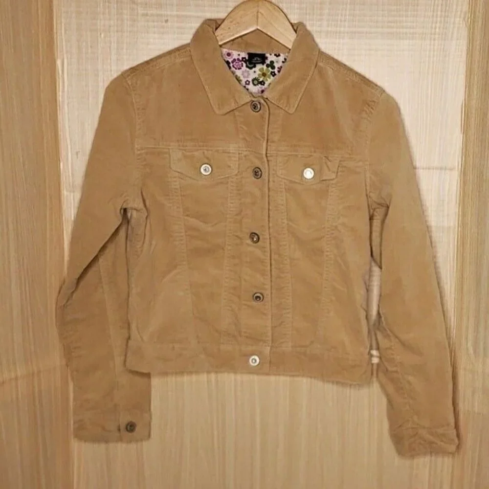 Gap Girls Tan Velvet Feel Jacket 14-16